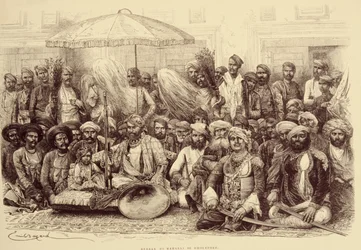 Durbar des Maharadschas von Dholpur, 1878